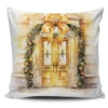 Super Soft Personalized Christmas Tree Cushion Cover Home Decorative Pillowcase with Sublimation Printing