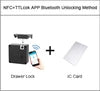 Cabinet Lock IC Card Drawer Smart Lock Ttlock Magnetic Lock Phone NFC Card Keyless Unlock Drawer