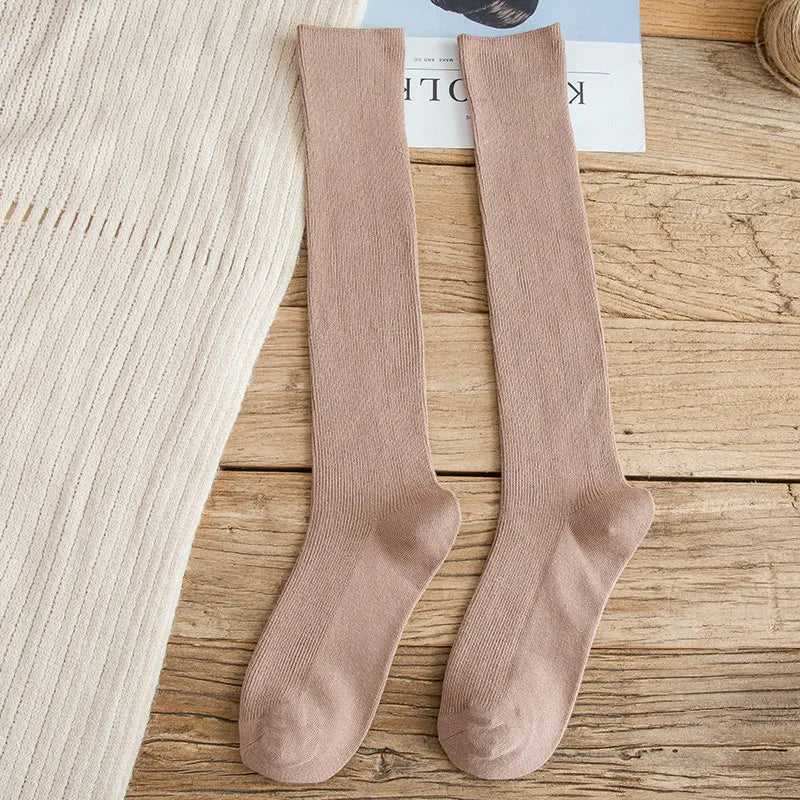 10 Colors Women's Cotton Socks Long Socks