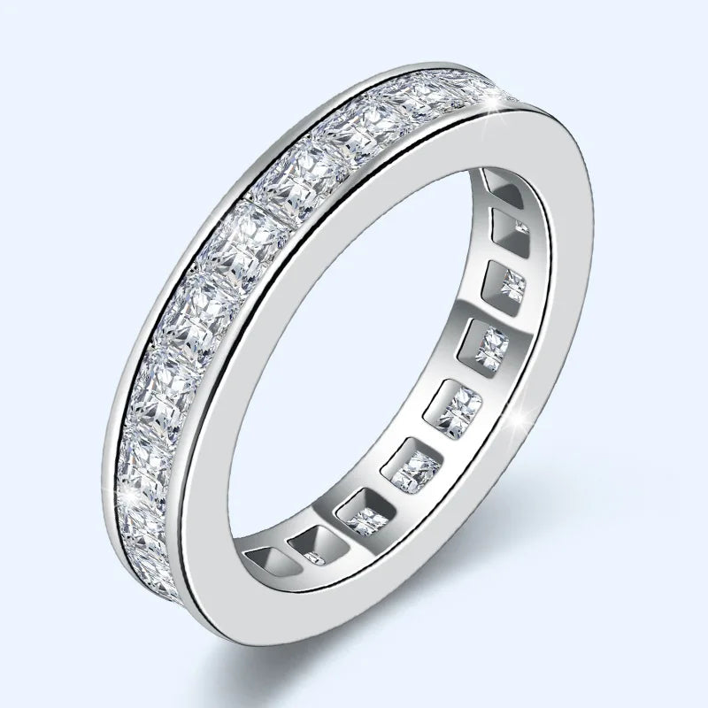 Certified 925 silver ring for women with Zircon stone