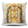 Super Soft Personalized Christmas Tree Cushion Cover Home Decorative Pillowcase with Sublimation Printing