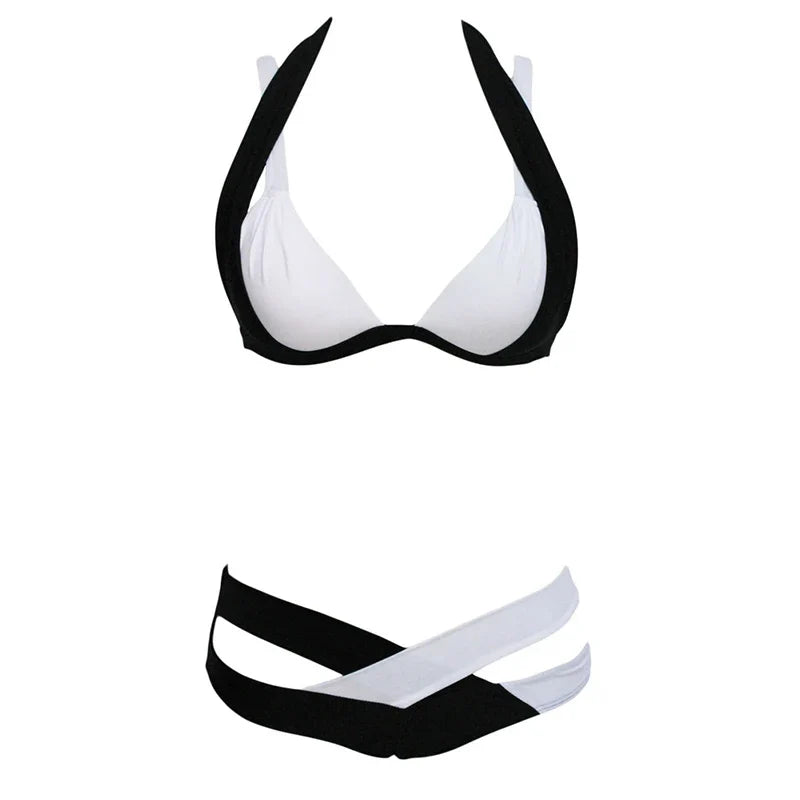2023 Sexy Women High Waist Bikini Swimsuit Swimwear Female Thong Brazilian Biquini Bikini Swimming Set Bathing Suit Large Size
