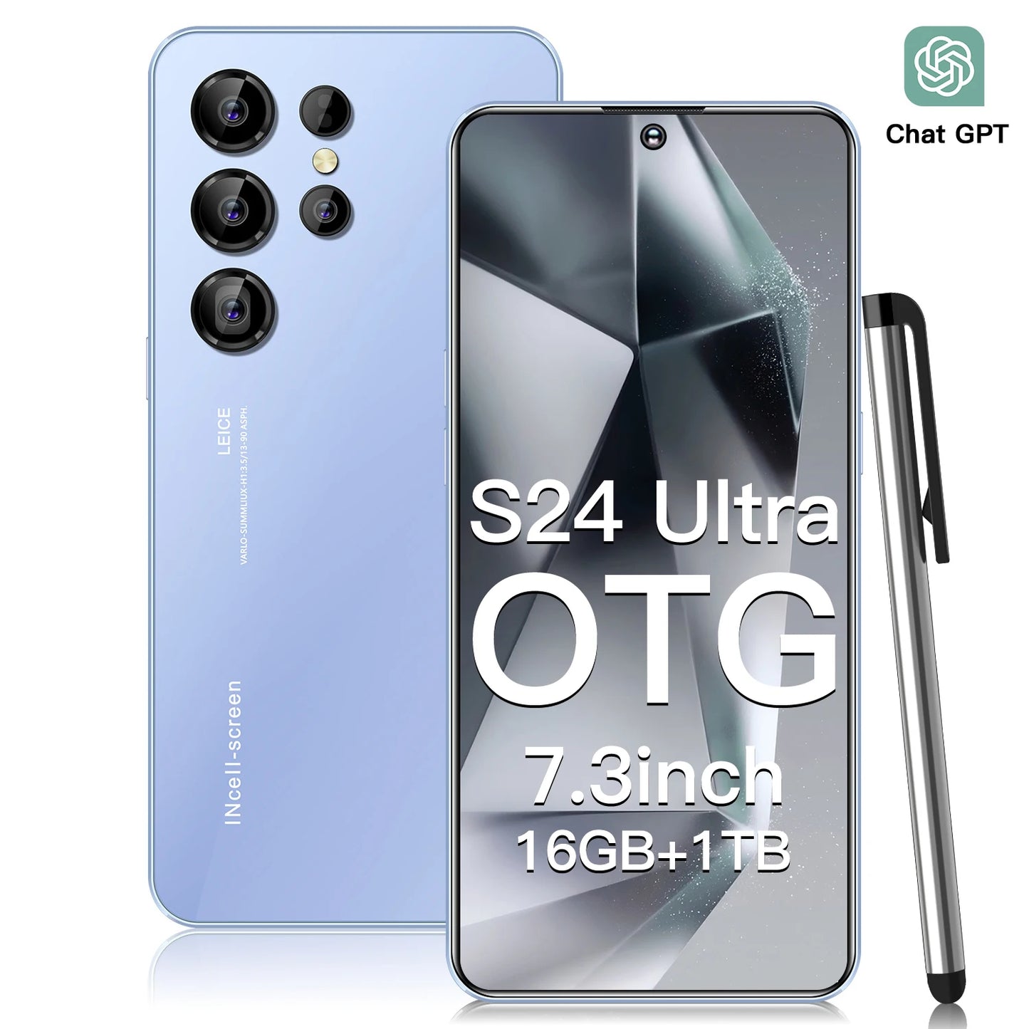 2025 Global Version 5G S25 S24 Ultra 6.8-Inch HD Android Cell Phone Deca Core CPU 16GB+1TB Unlocked New English French Spanish