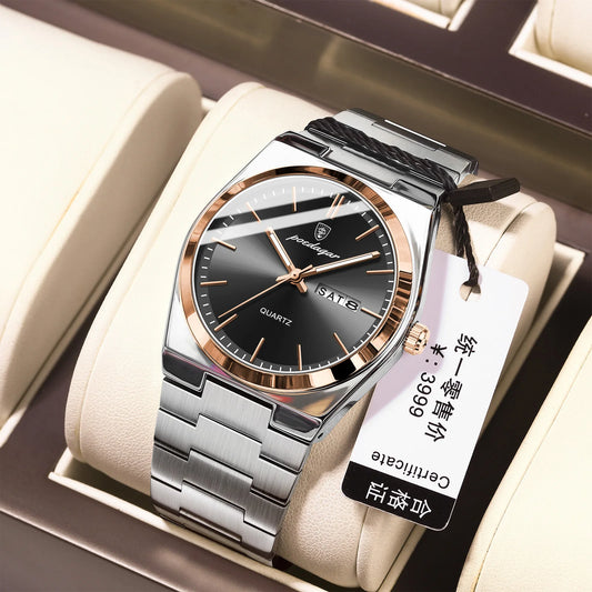 Luxury Wrist Watch Men Simple Quartz Dial Clock Charming Bracelet