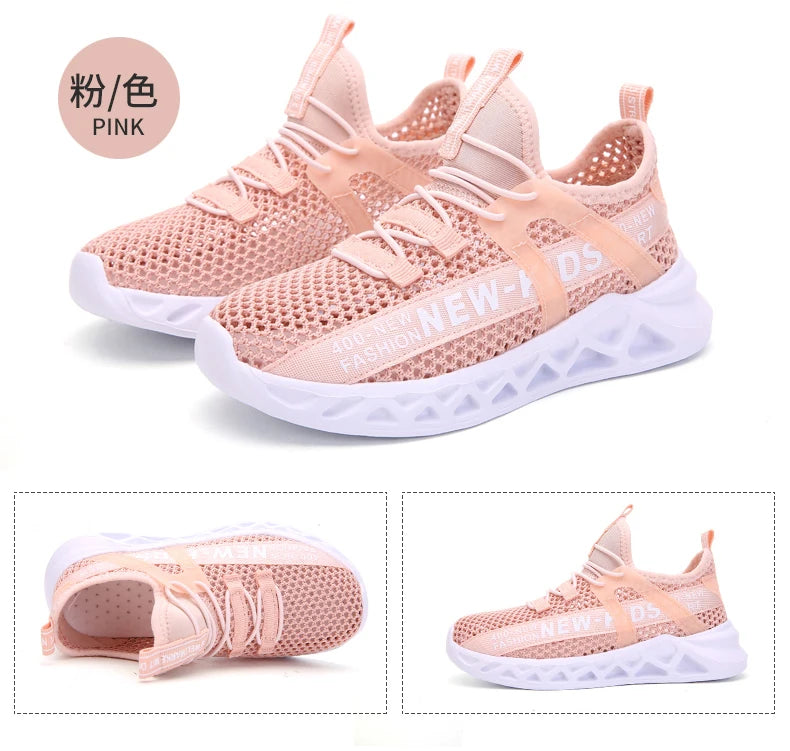 Girl or Boy Light Mesh Sumer Sneakers Shoes 4-6Yrs
