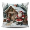 Super Soft Personalized Christmas Tree Cushion Cover Home Decorative Pillowcase with Sublimation Printing