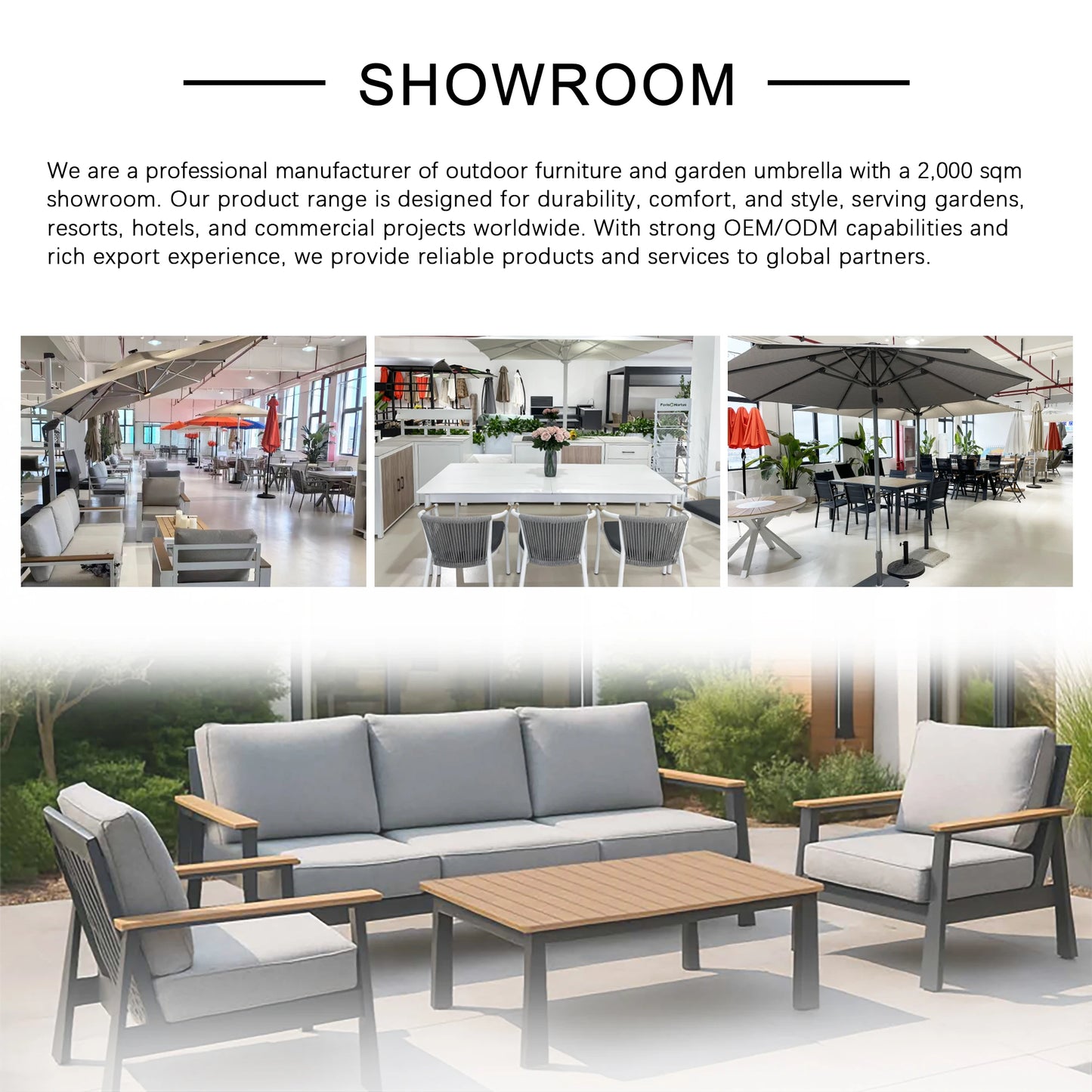 Modern All-Aluminum Outdoor Modular Sofa Set with X-Frame Design and Dining Table Freely Combinable for Farmhouse & Courtyard