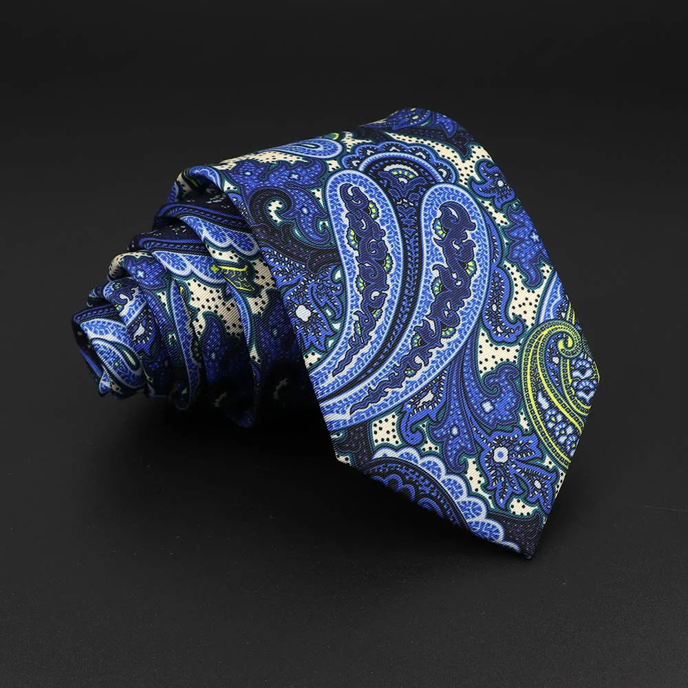 Novelty Men's Formal Ties 7cm Soft Silk Necktie