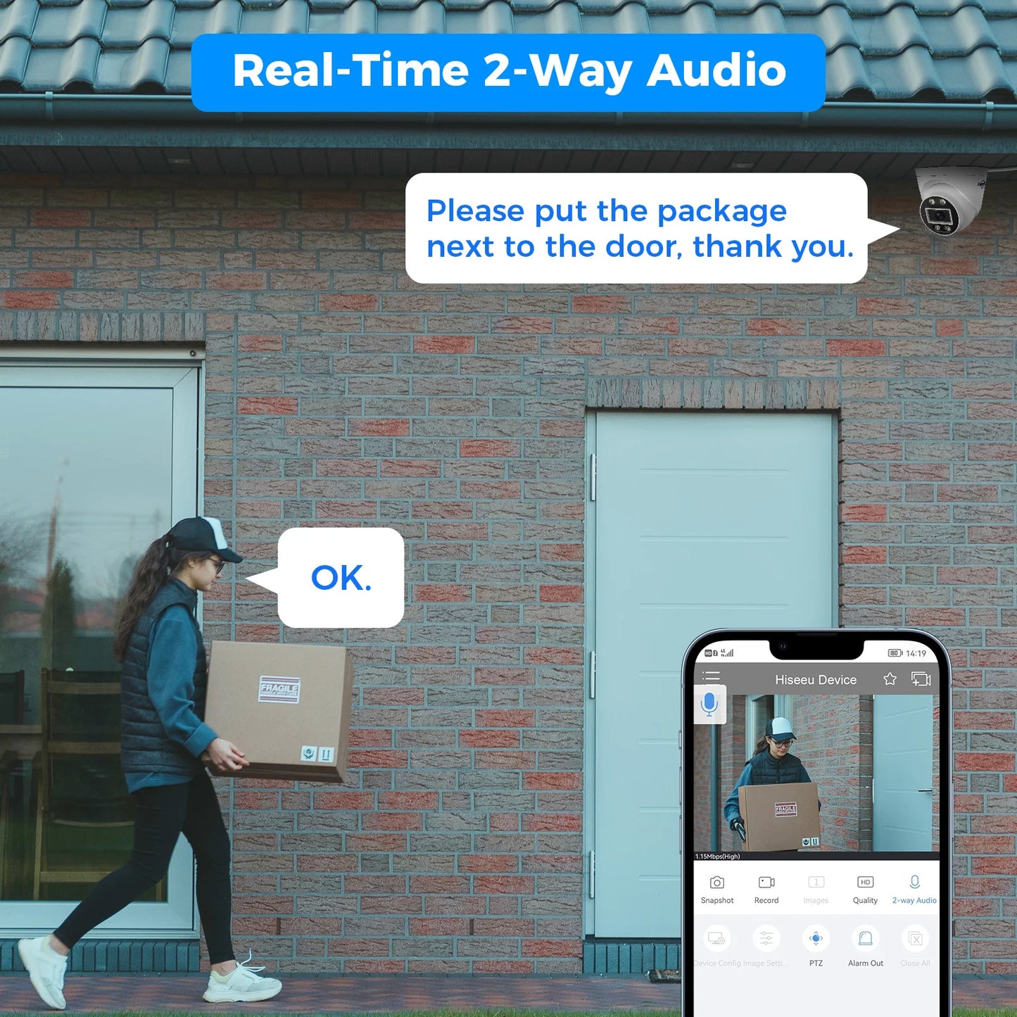 Hiseeu 4CH 5MP POE NVR Security Camera System Indoor CCTV Kit Two-Way Audio AI Smart Detection Dome IP Camera DVR Data Storage