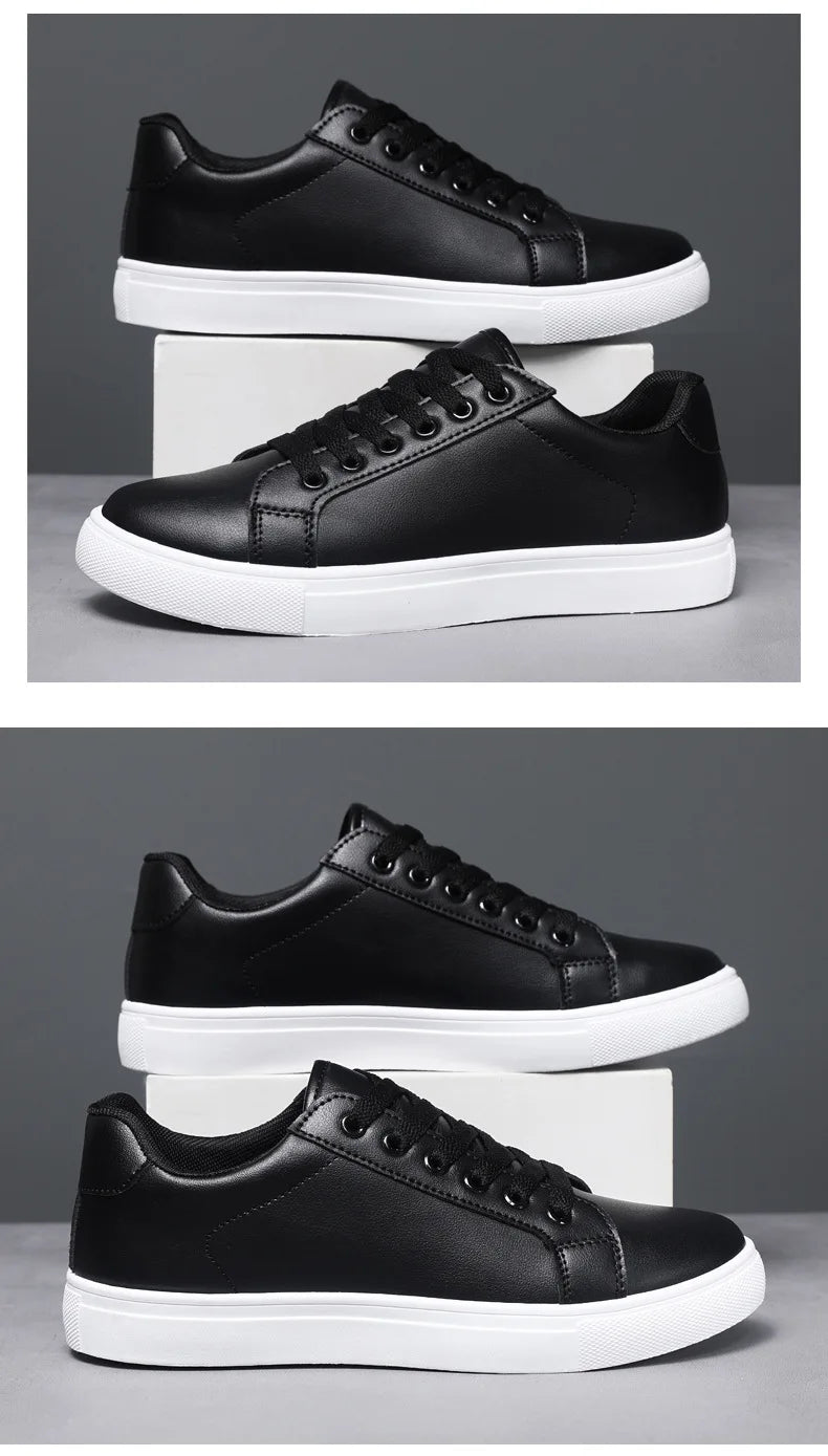 Men's Summer Korean Style Fashion Board Shoes Trendy All-match Casual Large Size Soft PU Mesh Solid Color PVC