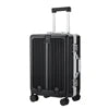 20 24 Inch Zipperless Aluminum Frame PC Suitcase Luggage Waterproof Front Opening Hard Shell Travel Suitcase