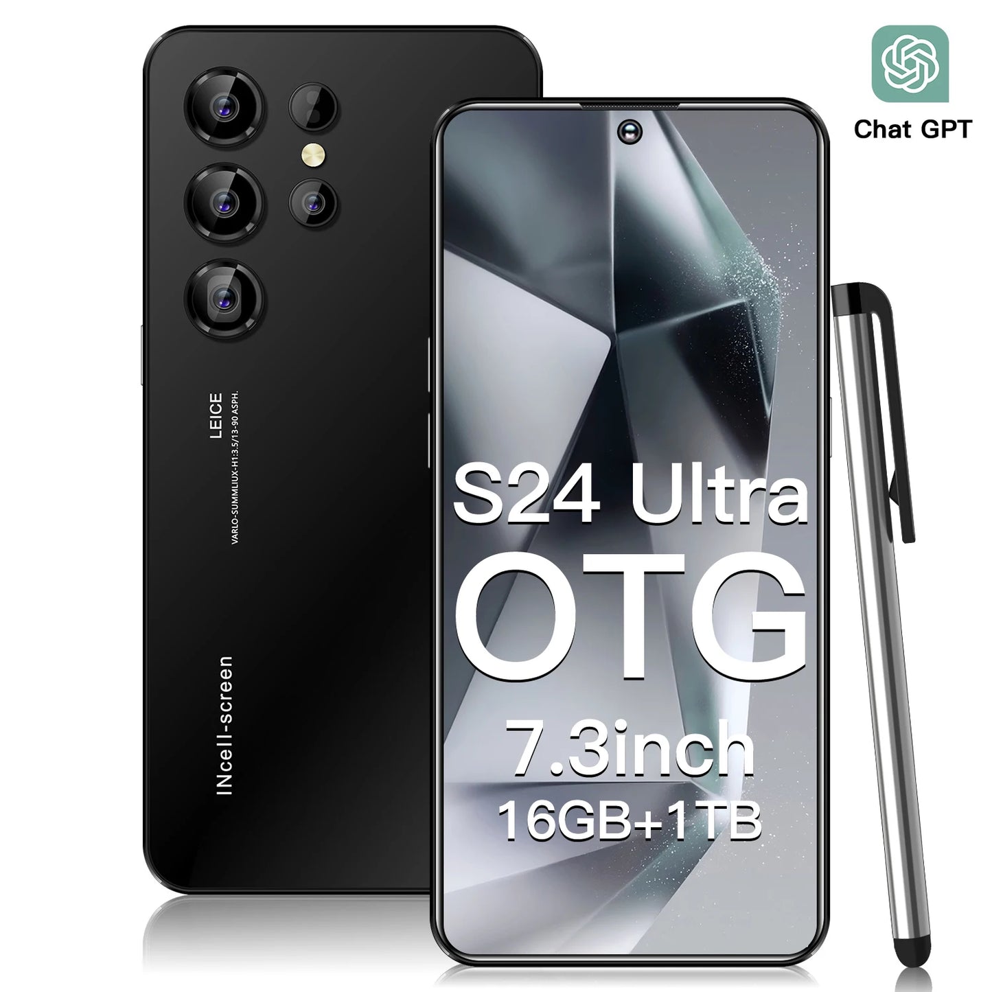 2025 Global Version 5G S25 S24 Ultra 6.8-Inch HD Android Cell Phone Deca Core CPU 16GB+1TB Unlocked New English French Spanish