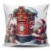 Super Soft Personalized Christmas Tree Cushion Cover Home Decorative Pillowcase with Sublimation Printing