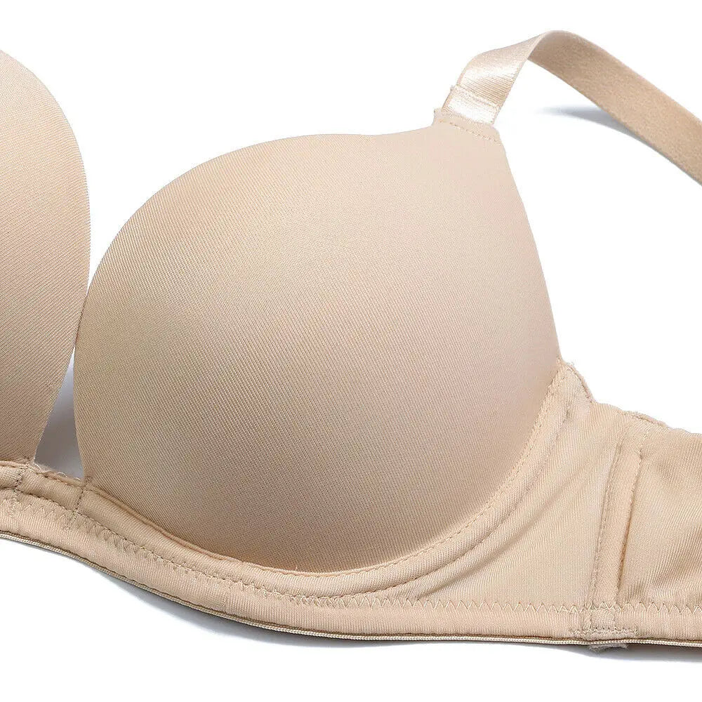 Women Bra Push Up Bras Deep Plunge V Neck Lingerie Clear Straps Multiway