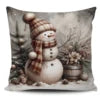 Super Soft Personalized Christmas Tree Cushion Cover Home Decorative Pillowcase with Sublimation Printing