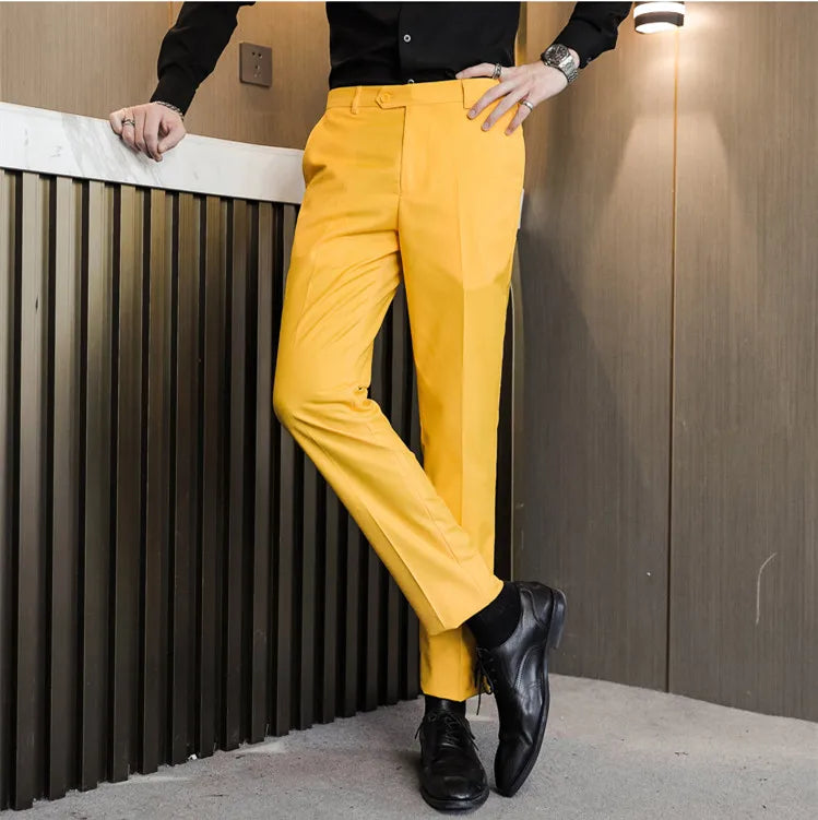 Men's Formal Dress Trousers, Asian Size Man Slacks