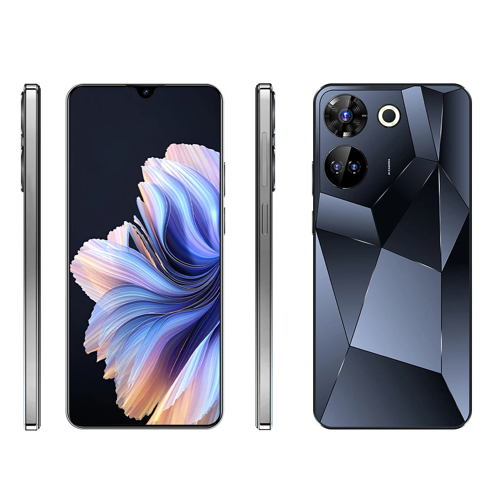 Brand New C20pro Version Android 14.0 HD Screen Dual SIM Card LTE Cellular 3G OTG Fingerprint Fast Charging 5g Smartphone