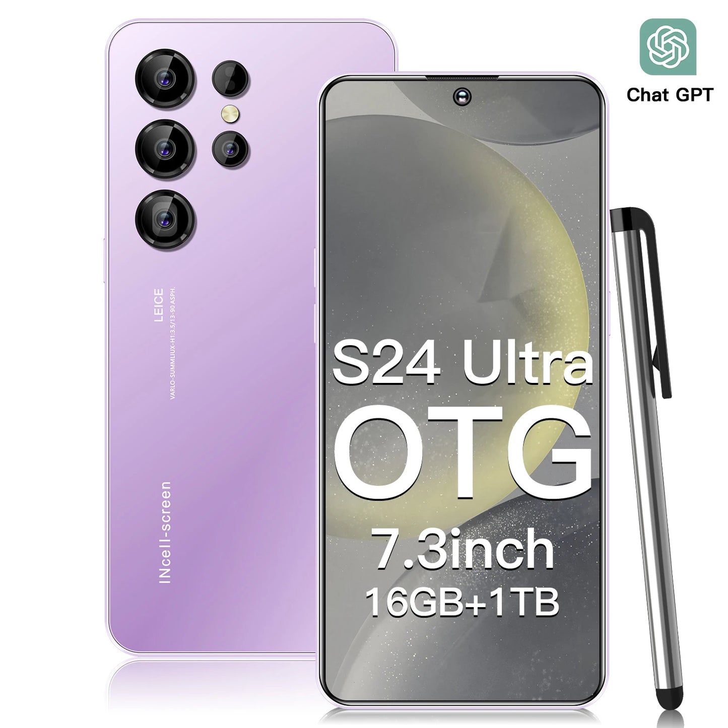 2025 Global Version 5G S25 S24 Ultra 6.8-Inch HD Android Cell Phone Deca Core CPU 16GB+1TB Unlocked New English French Spanish
