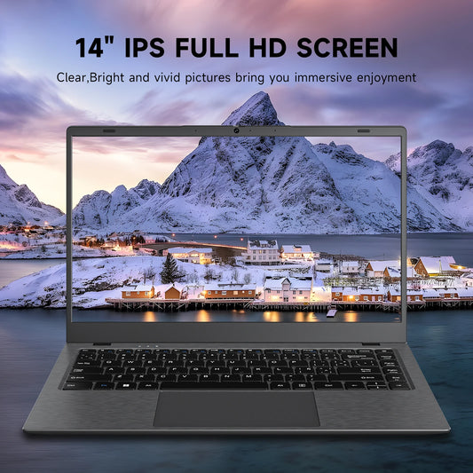 Intel Celeron N150 Processor 12GB LPDDR5 256GB USB3.0 Laptop Computer PC Ordinateur Portable
