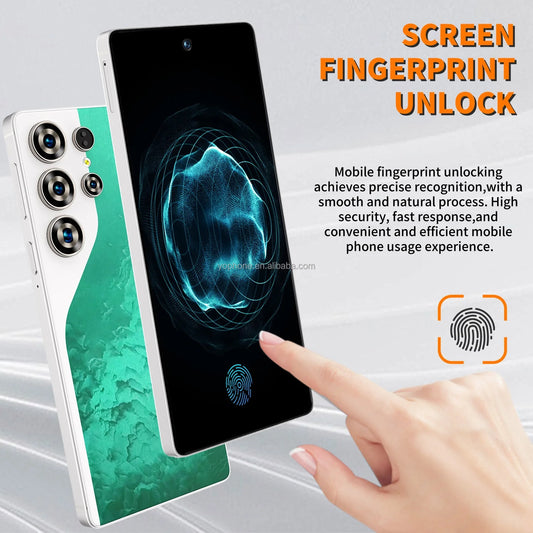 Android Fingerprint Unlock 4G 5g Network 6.6Inch Mobile Phone 5G Smartphone