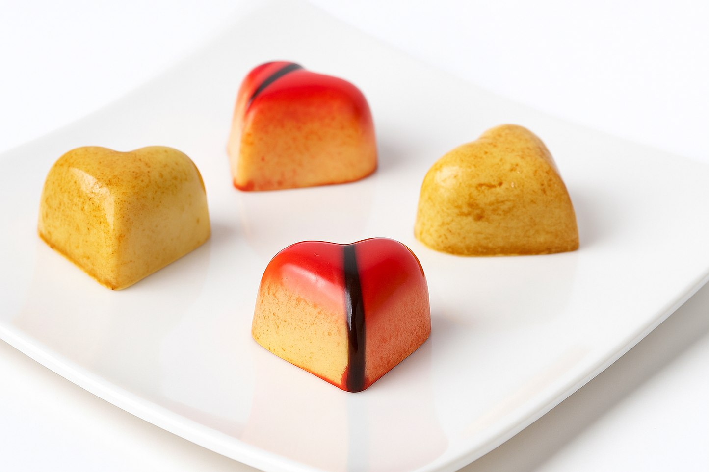 Andy Anand Gluten-Free 60% Cocoa White Chocolate Heart Gift Box – 24 Pc Silky Smooth Luxury Gift for Valentine’s & Anniversaries