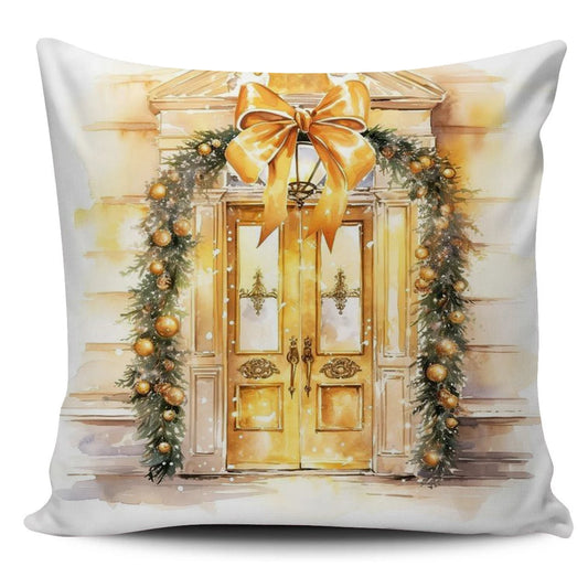 Super Soft Personalized Christmas Tree Cushion Cover Home Decorative Pillowcase with Sublimation Printing