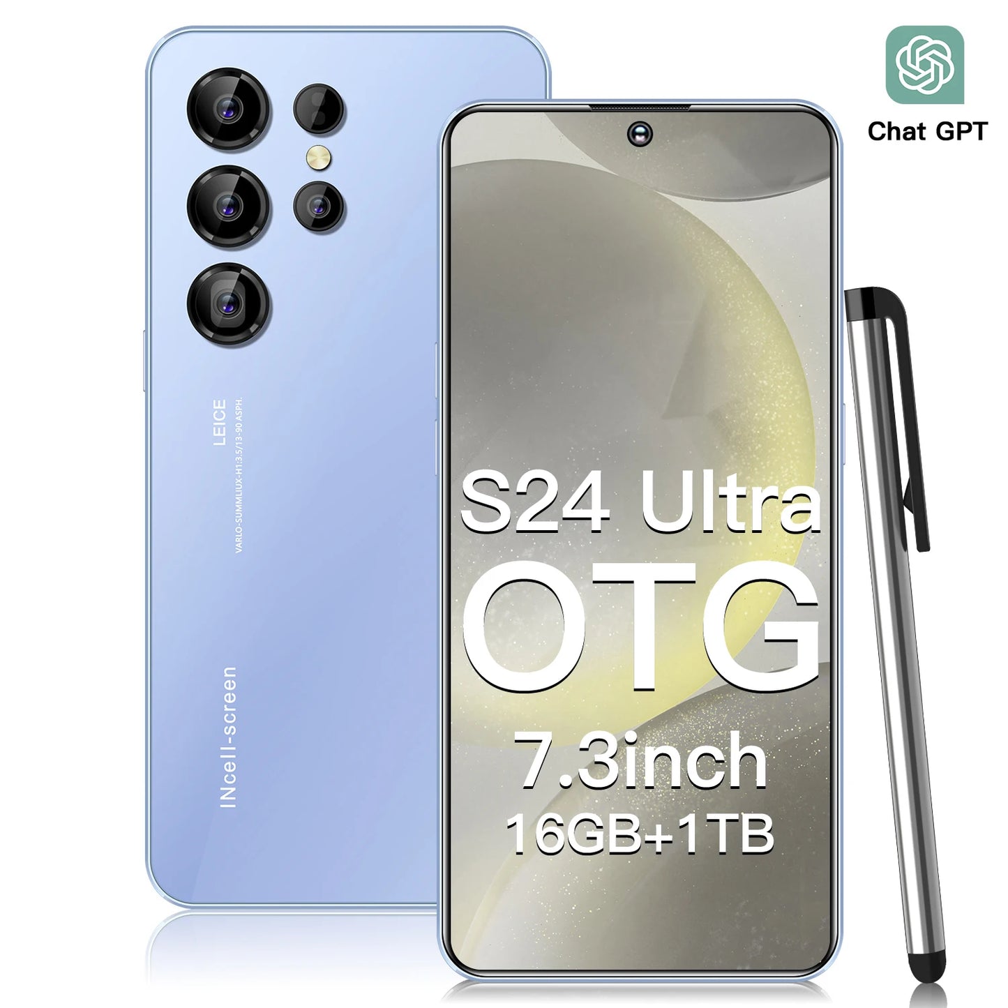 2025 Global Version 5G S25 S24 Ultra 6.8-Inch HD Android Cell Phone Deca Core CPU 16GB+1TB Unlocked New English French Spanish