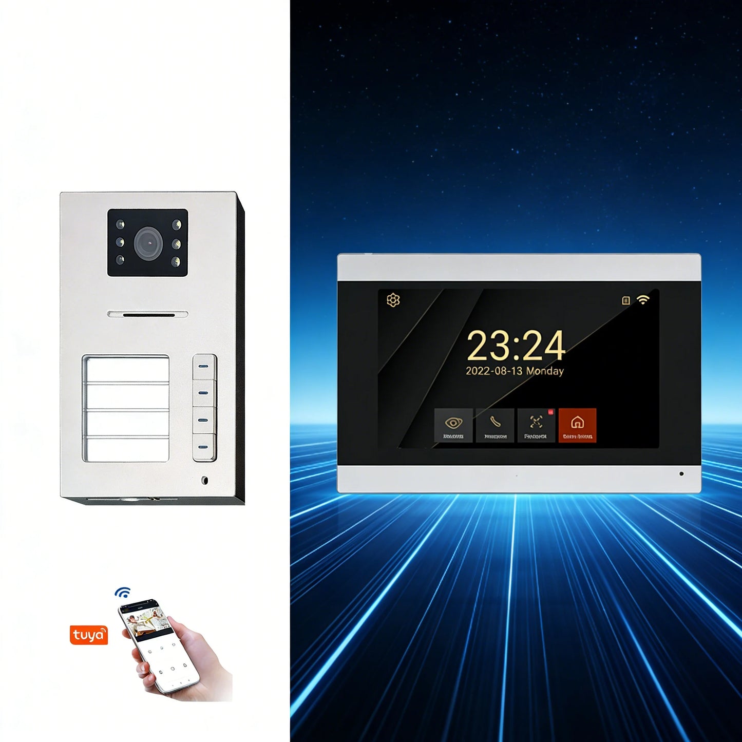 For Smart Community and Home Security System Equipped Door Phones Ideal for Farmhouse & Rural Homestays