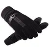 Men's Winter Motorcycle Gloves Pigskin Leather Thermal Riding Gloves Touchscreen Cold with Windproof Insulation