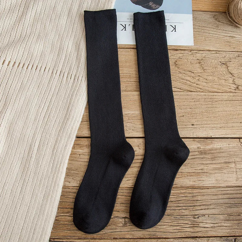 10 Colors Women's Cotton Socks Long Socks