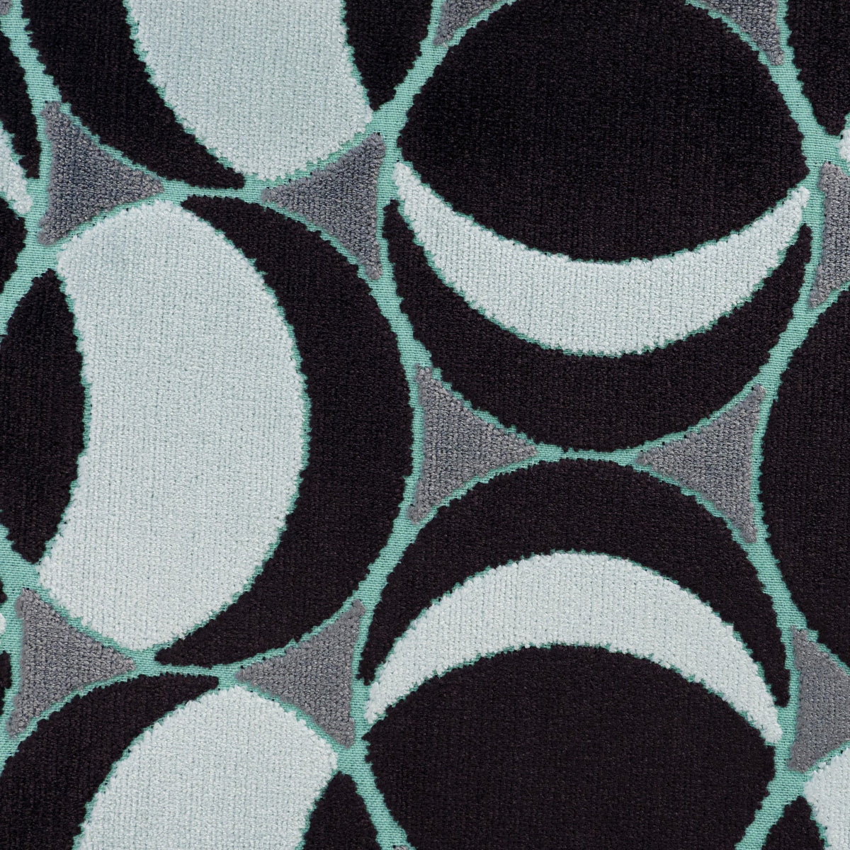 HIGHBALL - MULTI-PURPOSE GEOMETRIC CUT VELVET UPHOLSTERY FABRIC BY THE YARD