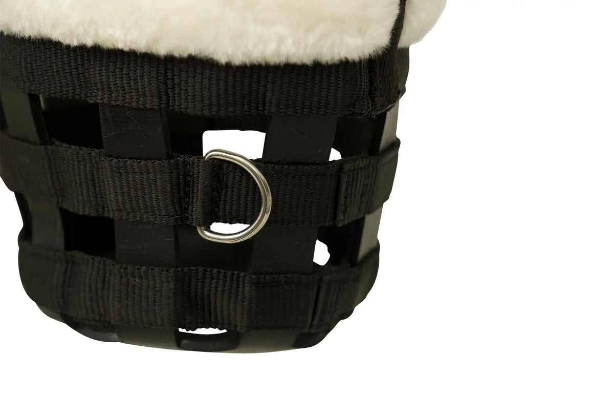 Huntley Fleece Padded Nylon Grazing Muzzle, Black