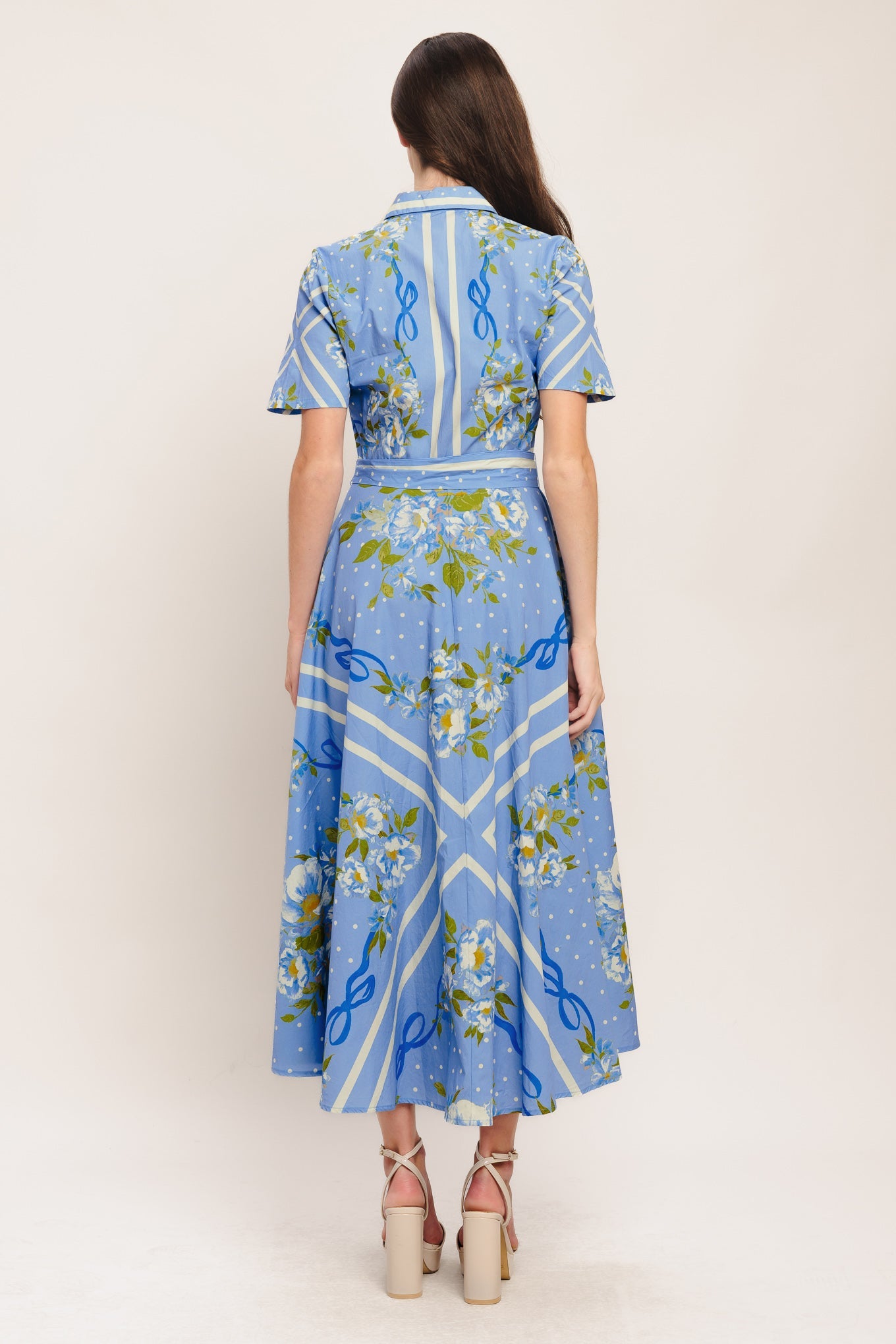 SWEET SOPHISTICATE WOVEN MIDI DRESS