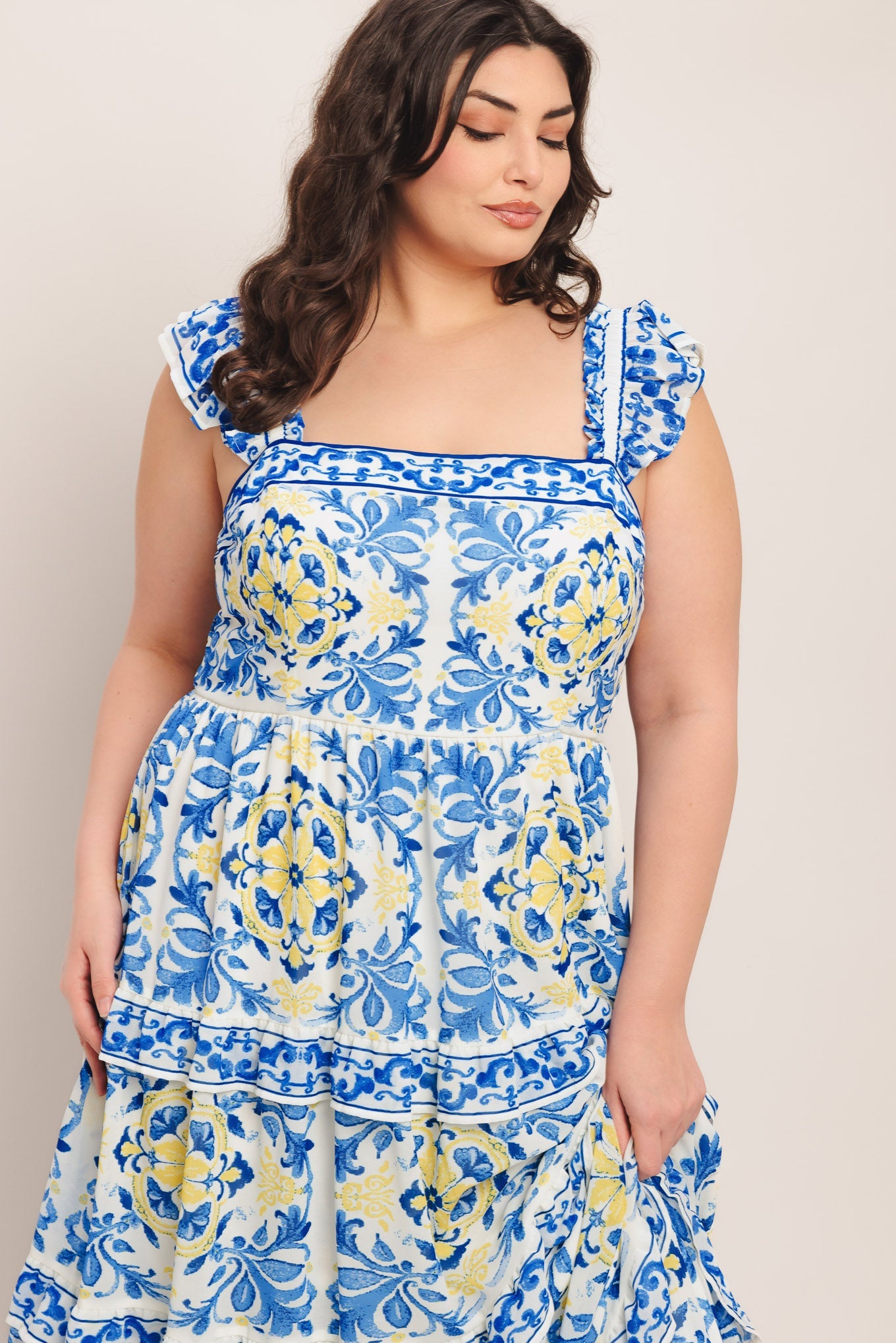 SALTY AIR SWEETHEART WOVEN MAXI DRESS