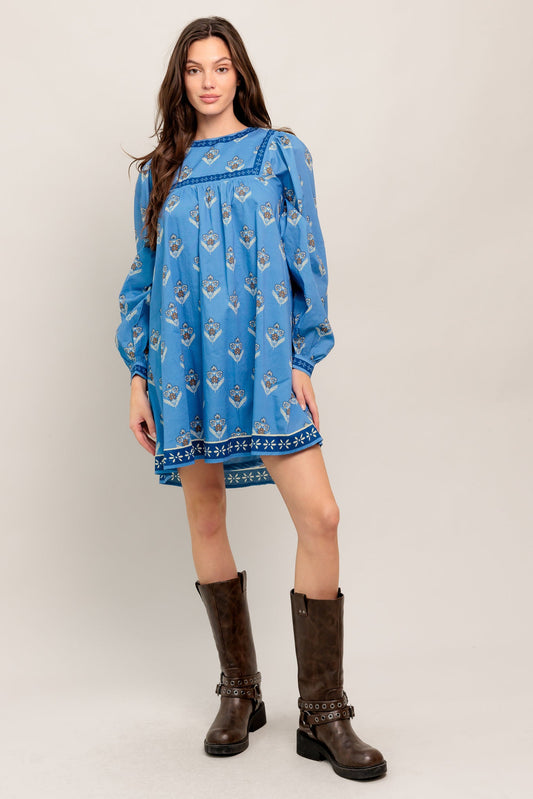 EFFORTLESSLY YOURS WOVEN MINI DRESS