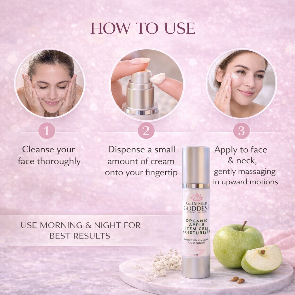 Organic Apple Stem Cell Moisturizer – Anti-Aging Treatment