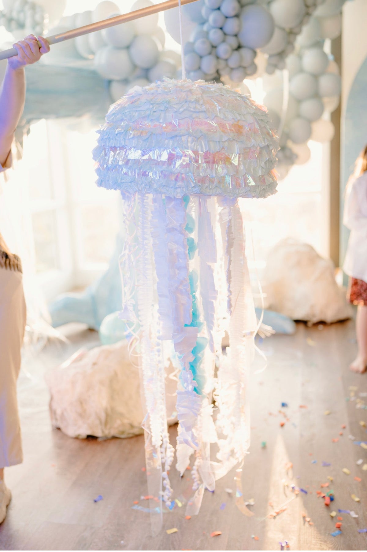 Ocean Adventure Jellyfish Piñata – Eco-Friendly, Custom Colors, Ideal for Sea-Themed Parties and Celebrations