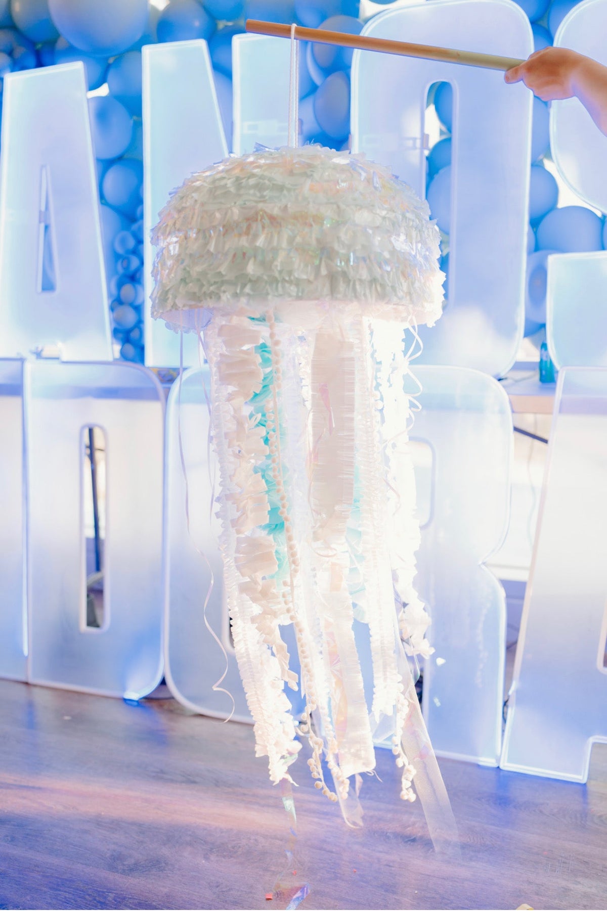 Ocean Adventure Jellyfish Piñata – Eco-Friendly, Custom Colors, Ideal for Sea-Themed Parties and Celebrations
