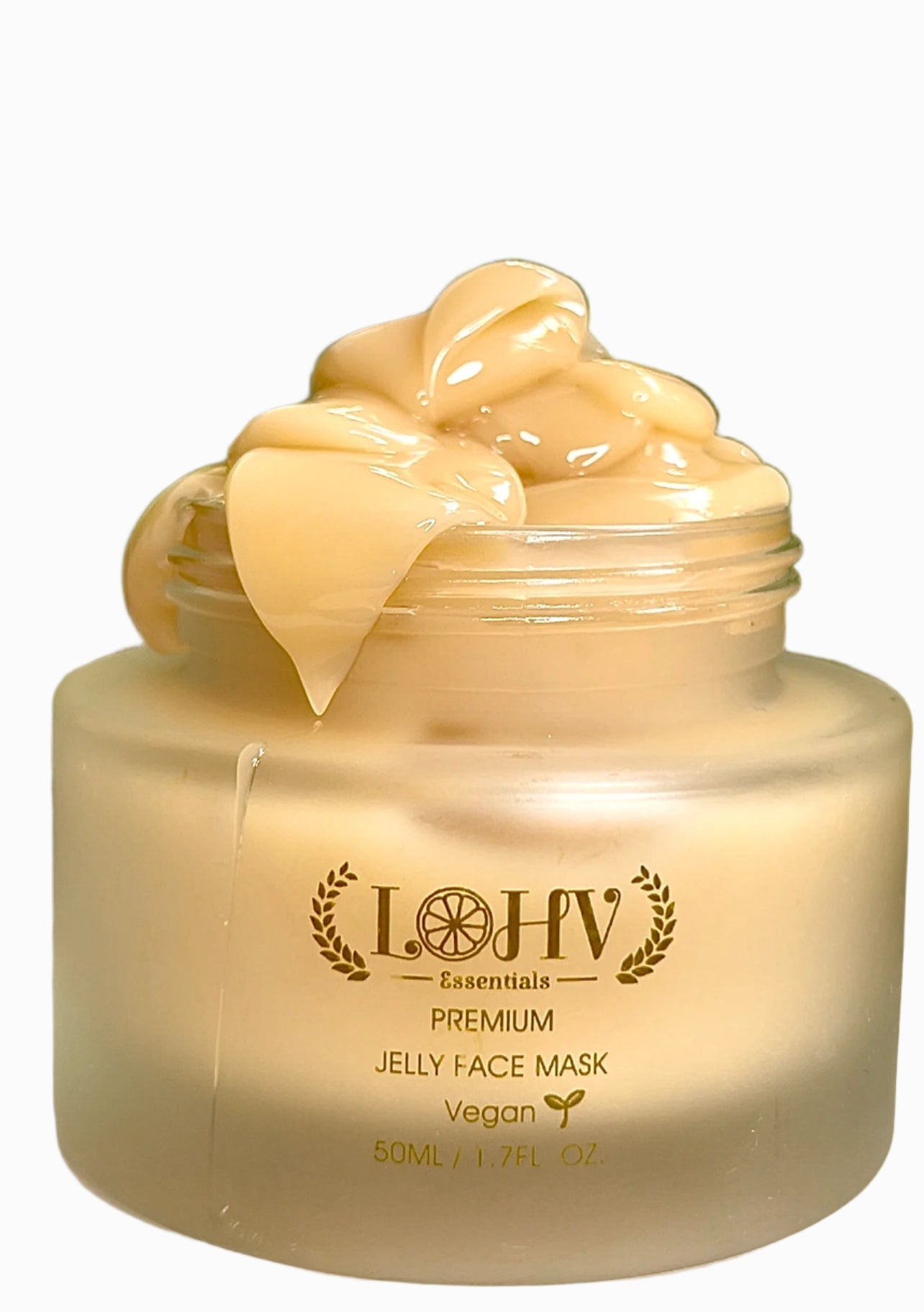 PREMIUM 100% VEGAN Rejuvenating JELLY FACE MASK With Retinol + Turmeric + Aloe Vera + Lactic acid + Rosemary Leaf