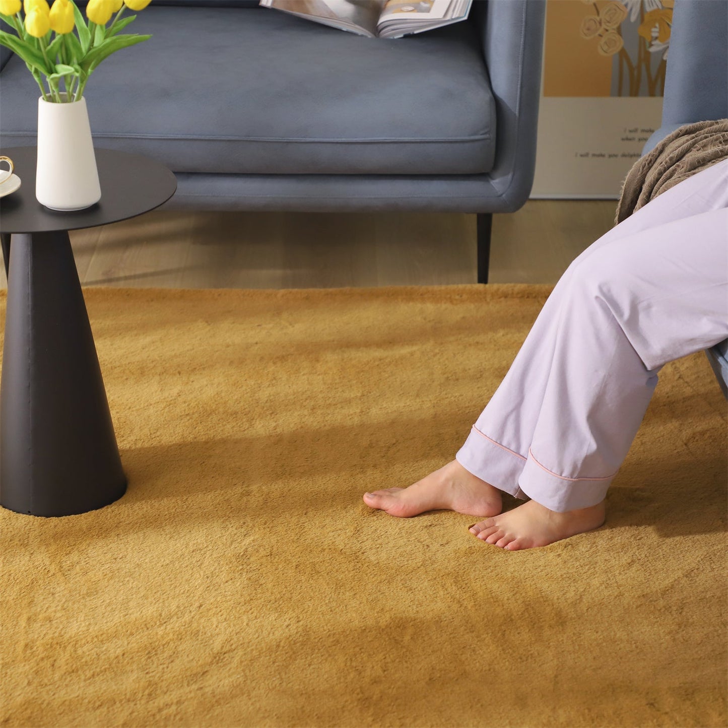 Fluffy Elegant Faux Fur Area Rugs, Ultra Soft, Room Decor, Graduation Gifts, Fathers Day Gift, Mom Gift