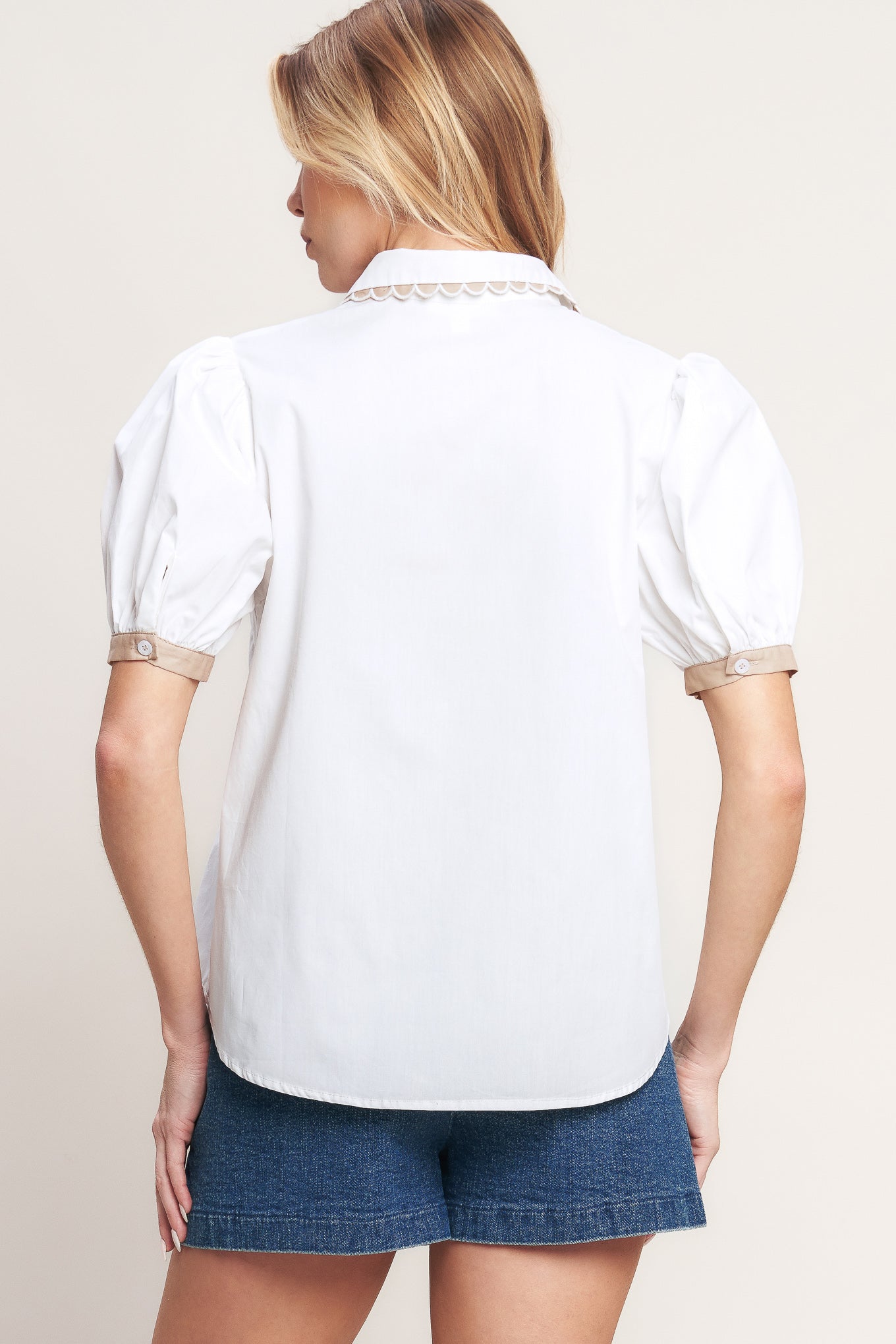 REFINED DAY WOVEN TOP