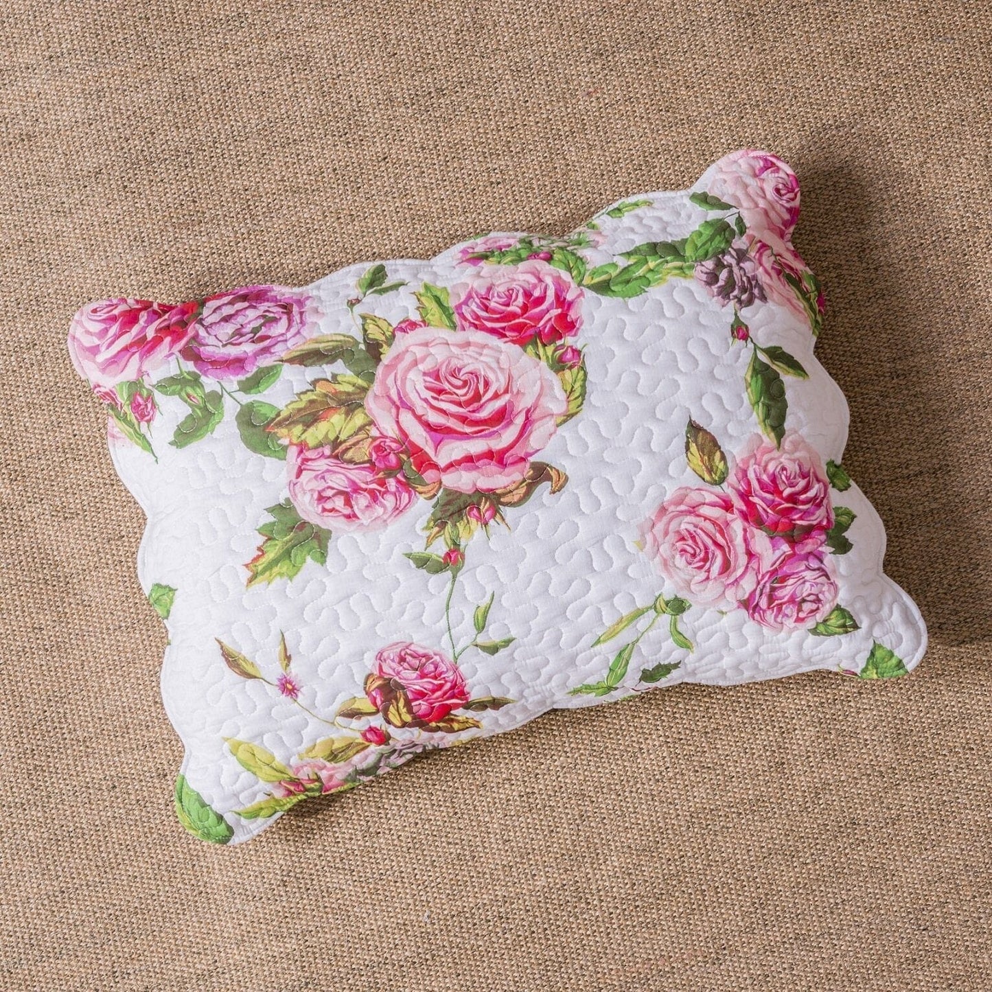 DaDa Bedding Bed in a Bag Bundle Set - Romantic Roses Lovely Blooming Floral Bedding Set (JHW-879)