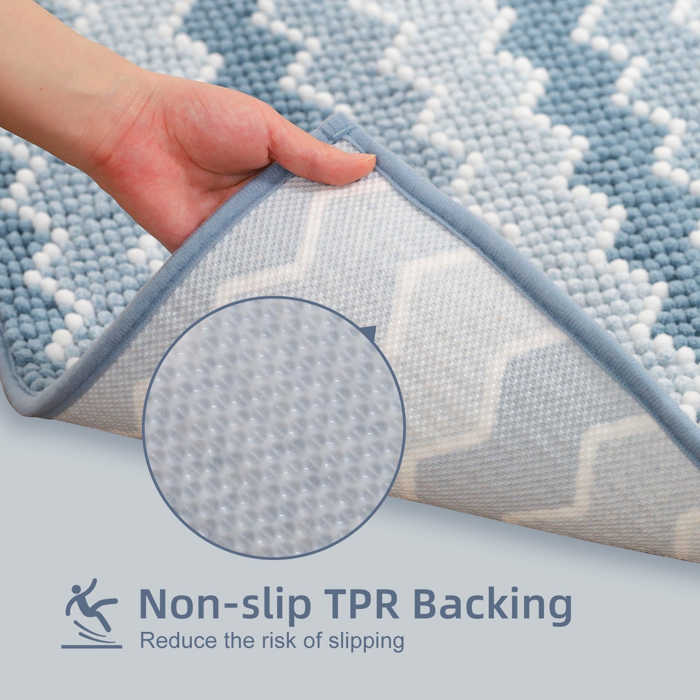 ruSoft Absorbent Durable Non-Slip Bathroom Rug Mat, Room Decor, Graduation Gifts, Fathers Day Gift, Mother Gift