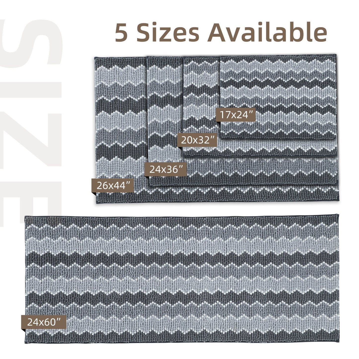 ruSoft Absorbent Durable Non-Slip Bathroom Rug Mat, Room Decor, Graduation Gifts, Fathers Day Gift, Mother Gift