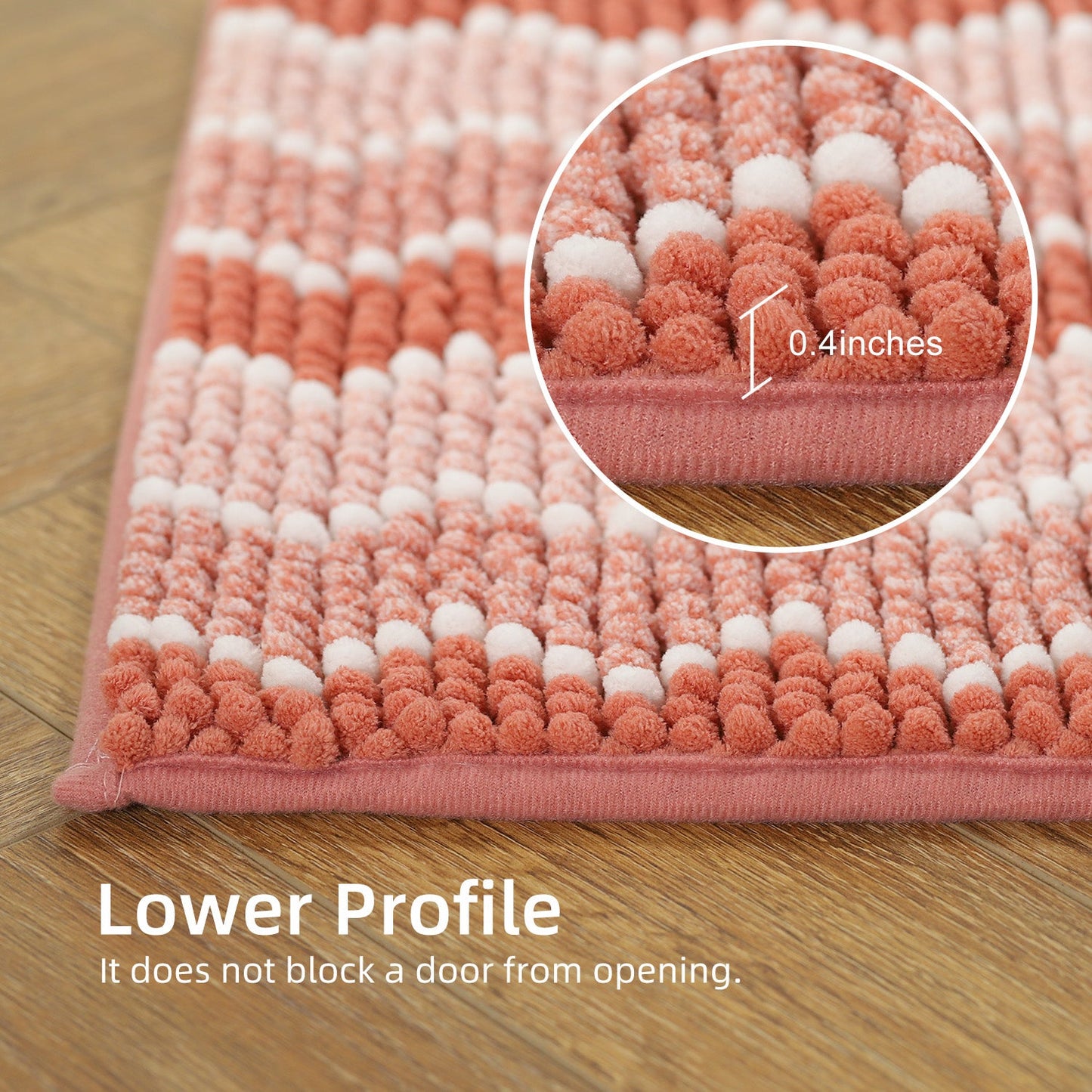 ruSoft Absorbent Durable Non-Slip Bathroom Rug Mat, Room Decor, Graduation Gifts, Fathers Day Gift, Mother Gift