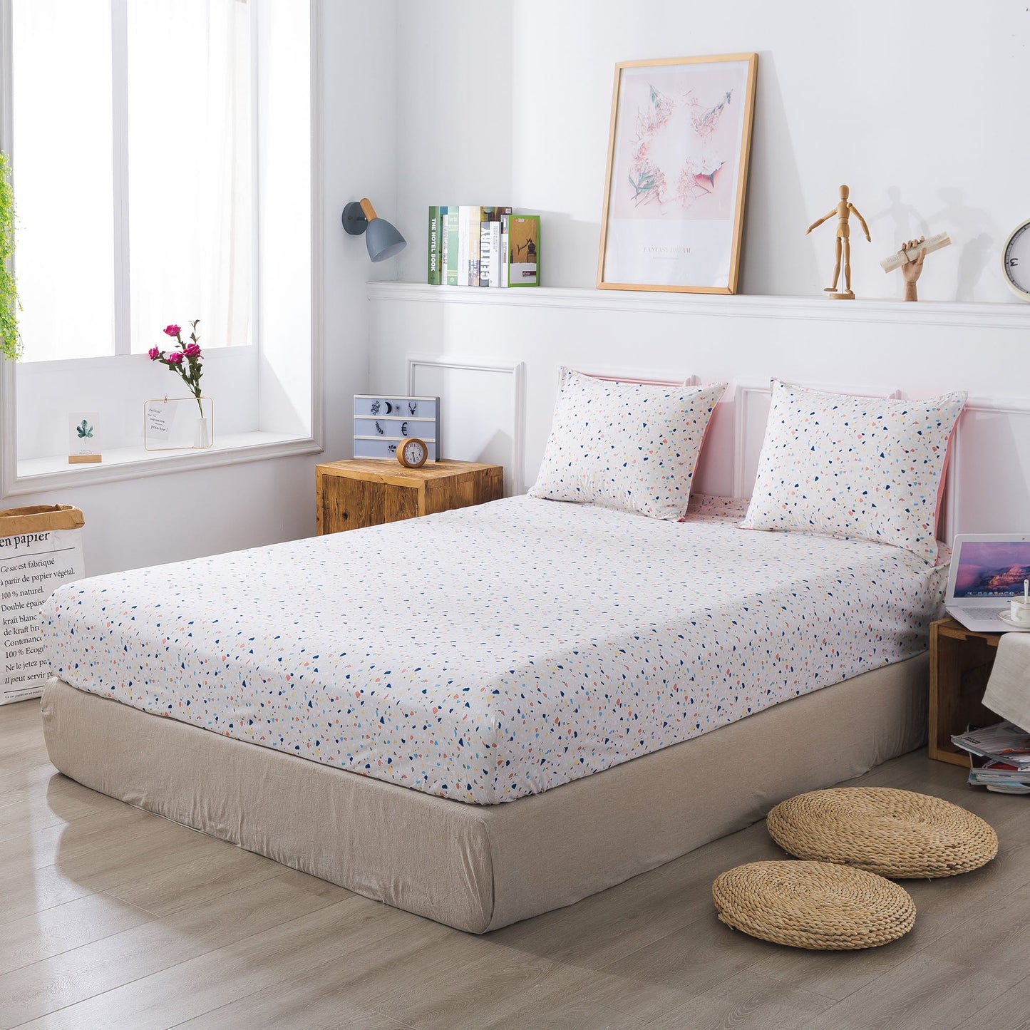 Reversible 5 and 7 Piece Ultra Soft Cozy Bed Comforter Sets, Room Decor