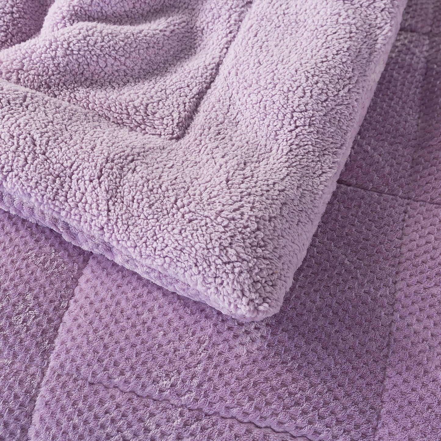 Ultra Soft All Season Reversible Plush Sherpa Lined Comforter, Twin, Queen, King