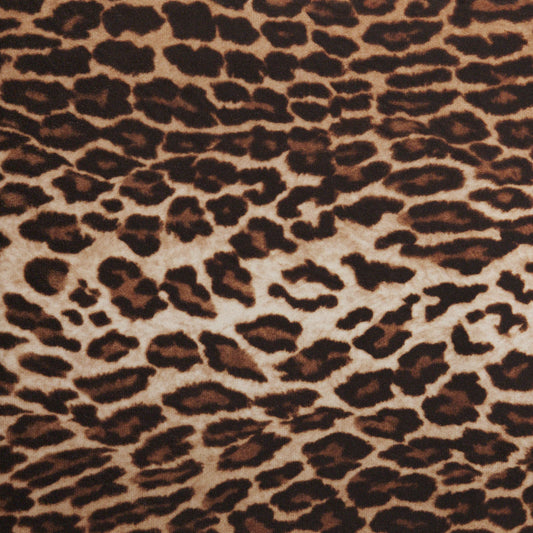 SAFARI - LEOPARD, LA ZOO SHORT PILE VELVET DRAPERY AND UPHOLSTERY FABRIC BY THE YARD