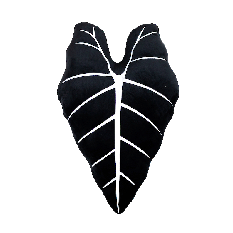 Alocasia Frydek - Obsidian Decor Pillow