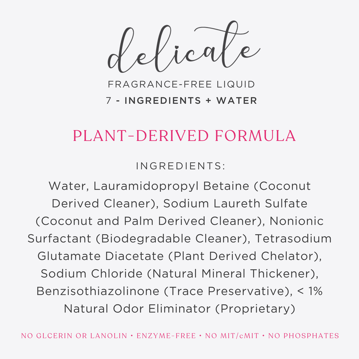 LIQUID Delicate Laundry Detergent - Fragrance Free